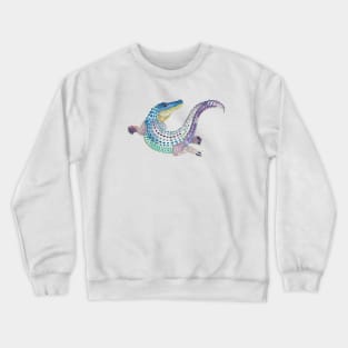 Watercolor Alligator Crewneck Sweatshirt